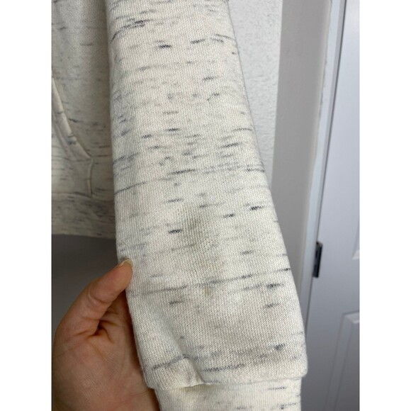 VS Pink Zip Hoodie Y2K Cream Heathered Athleisure Sweatshirt Size L - Picture 7 of 7